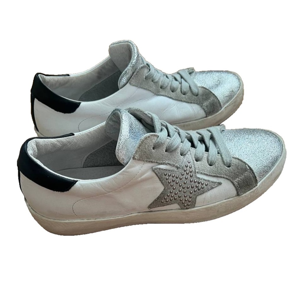 275 Central Shoes White Leather Sneakers size 38 women shoes S000001